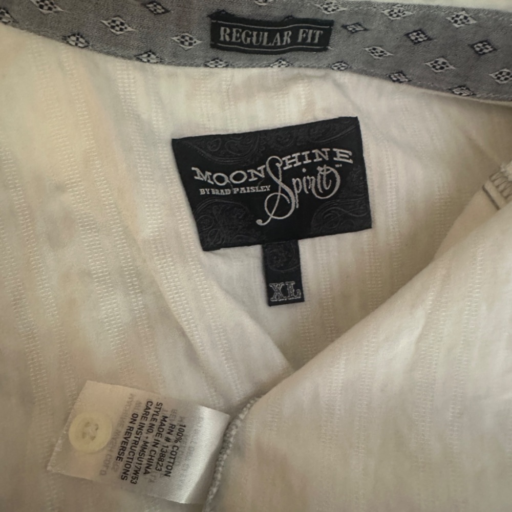 Moonshine Spirit by Brad Paisley Western Shirt XL Gently worn 100% cotton - Picture 7 of 7